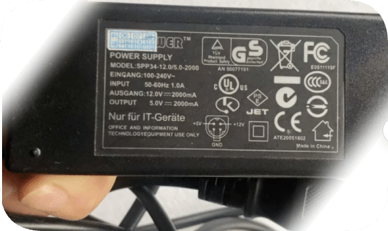 *Brand NEW*Suitable for Keshuo M-3502 4-pin power supply Model SPP34-12.0/5.0-2000 12V 2000mA / 5V 2000mA Powe